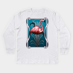 Flamingo Nouveau Kids Long Sleeve T-Shirt